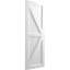 True Fit PVC deux panneaux de ferme à fixation fixe avec barre en Z-64516089-64516058-64516095