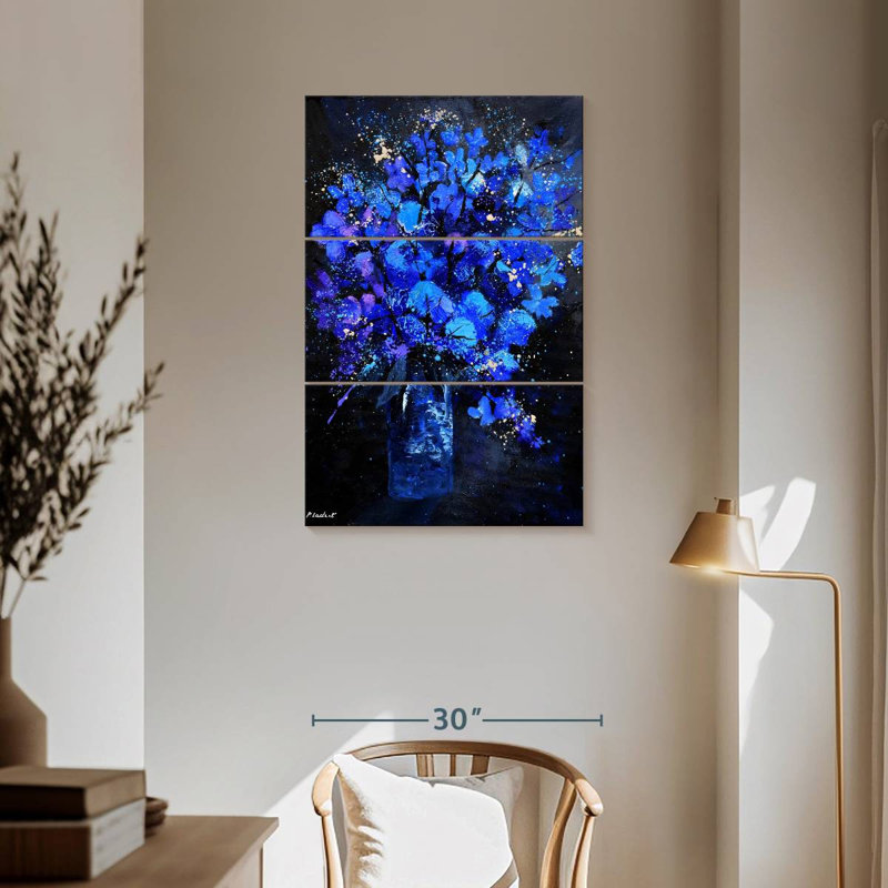 Avery Blue Still Life, 57" H x 36" W