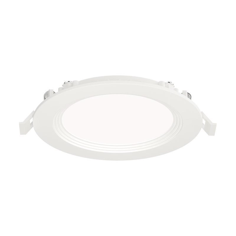 Plafonnier mince encastré, H 1 po x l 6,75 po x P 6,75 po, 12 W