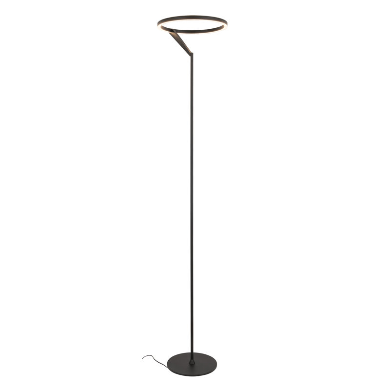 Roda LED Torchiere Floor Lamp, Black