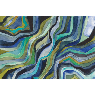 Flow 1 Piece Wrapped Canvas Painting