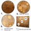 Gold Perlages Pulse - ensemble d'art mural abstrait-521555847-521555845