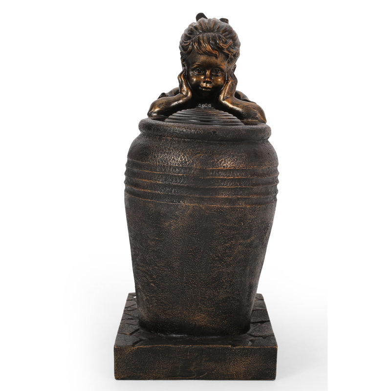 Esperanza Weather Resistant Floor Fountain with Light