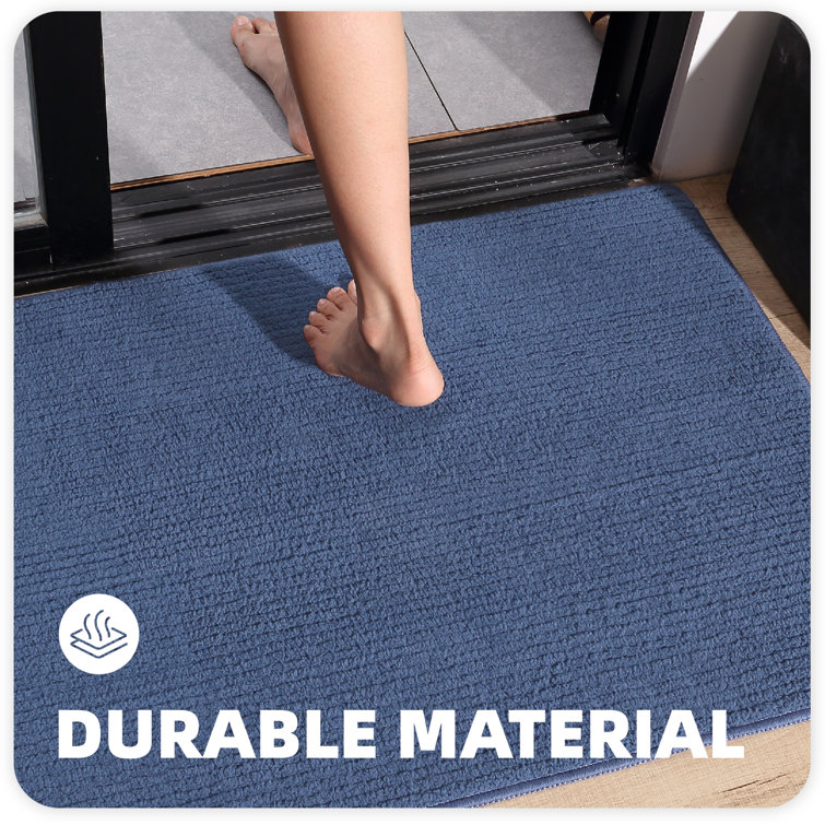 Brynsley Non-Slip Indoor / Outdoor Door Mat Ebern Designs Mat Size: 20 W x 32 L, Color: Blue