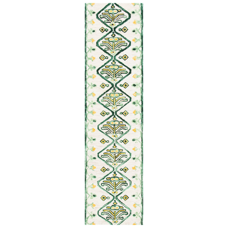 Sundon Hand Tufted Wool Southwestern Rug, Runner 2'3" x 9'