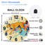 Horloge murale d'inspiration guépard pour décoration intérieure - Horloge murale moderne en verre 12 po