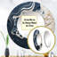 Abstract Cream Liquid Paint - Coastal Round Mirror Wall Decor_MTMIR108653-99624729