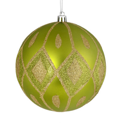Matte Glitter Diamond Ball Ornament