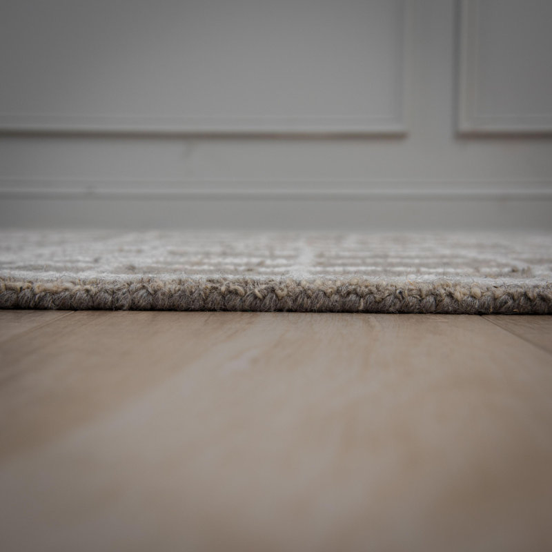 Tapis 100% laine touffeté à la main, Rectangle 8 pi 9 po x 11 pi 9 po