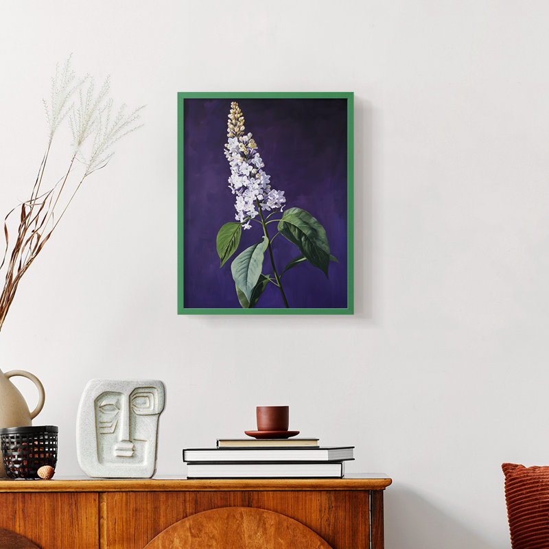 FLORAL Series CCXXX  -Premium Framed Print -Ready to Hang - No Nails Required