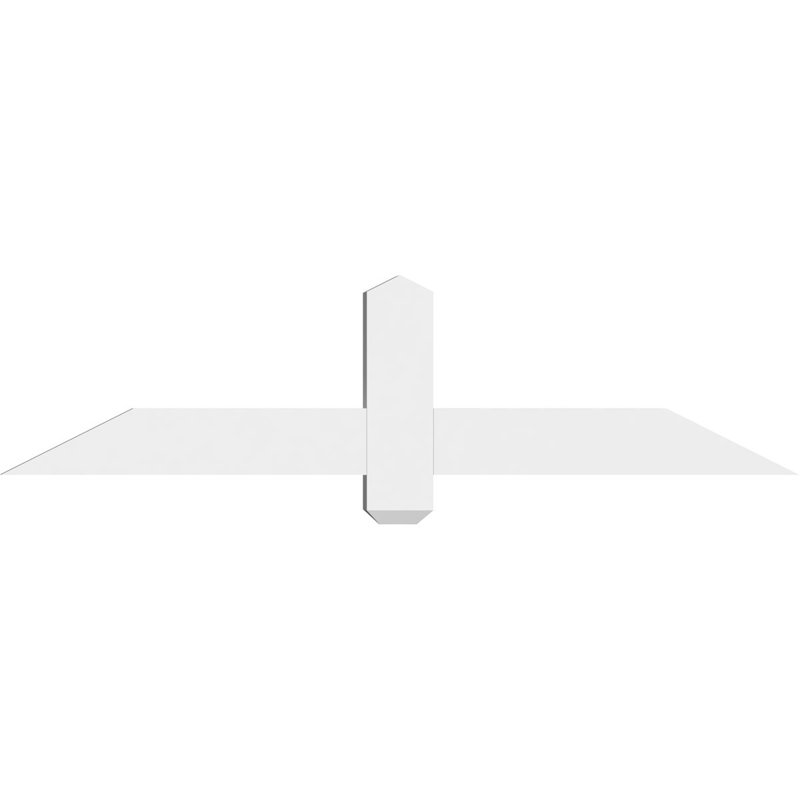 Support à pignon en uréthane Eugene, L 48 po x H 12 po, P 2 po x F 6 po