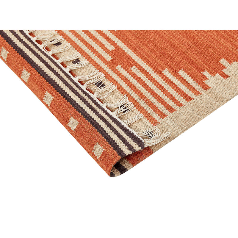 Devyn Southwestern Cotton Hand Woven Area Rug, Runner 80 x 300cm