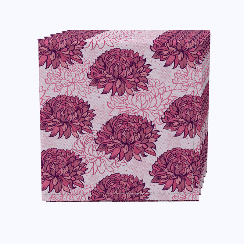 Cotton Floral Square Napkin