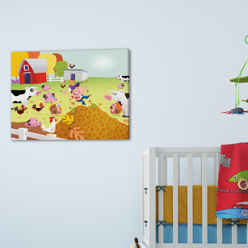 'Farm' Print on Wrapped Canvas, 24" H x 29" W