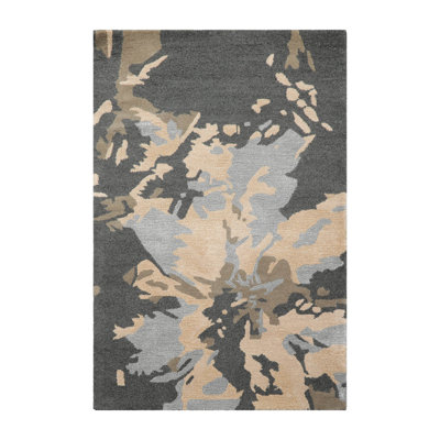 Hand Tufted Wool Multi Size Slate Gray Modern Oriental Area Rug