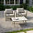 2-Person Aluminum Patio Conversation Set With Cushions-120131410