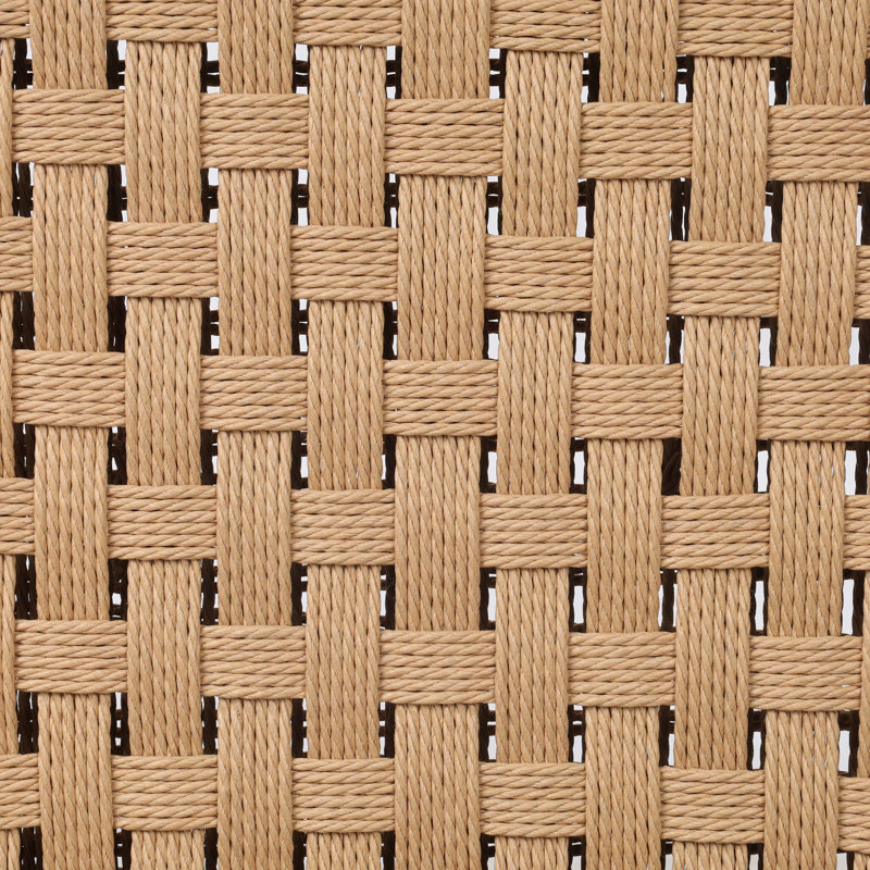 Mallory Woven Dining Chair, Distressed Black Ash