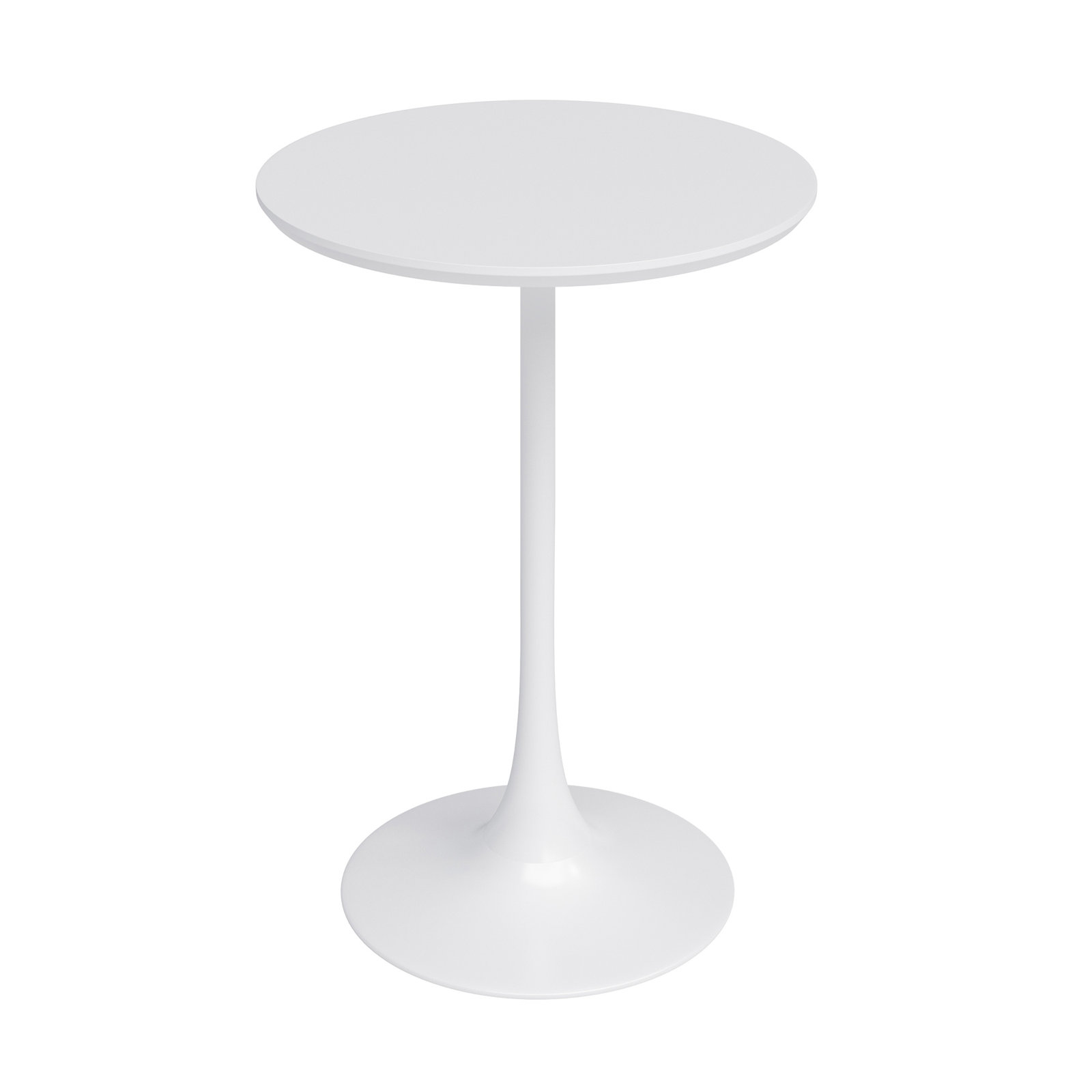 Bellamia Counter Height 24" Round Dining Table with Steel Pedestal Base for Indoors