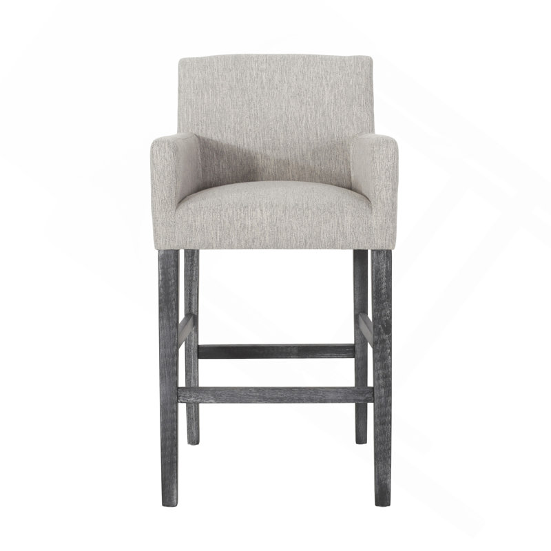 Tabourets de comptoir rembourrés de 30,5 pouces, 1, Gris clair