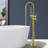 Double Handle Floor Mounted Tub Filler With Handshower-70285726