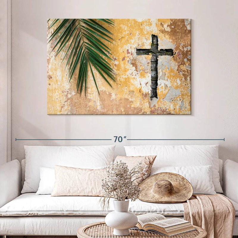 Adella Cross Shaped Imprint, 32" H x 48" W