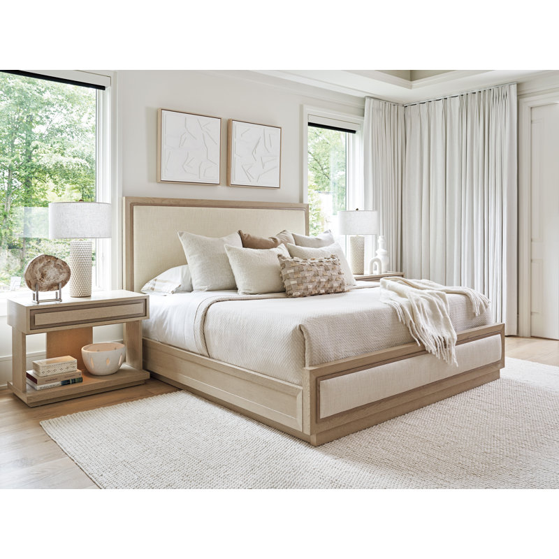 Sunset Key Gavin 1 - Drawer Solid Wood Nightstand in Sand Drift