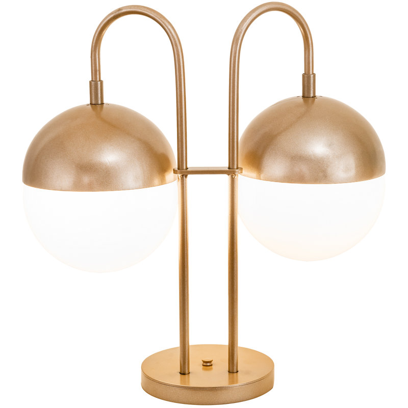 Bola Deux 21" Gold Arched Table Lamp