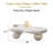 40 Inch Cloud Shaped Coffee Table With 3 Ball Legs For Living Room(Only Including Coffee Table,Without Chairs)-1543422668-1543422672-1543422671