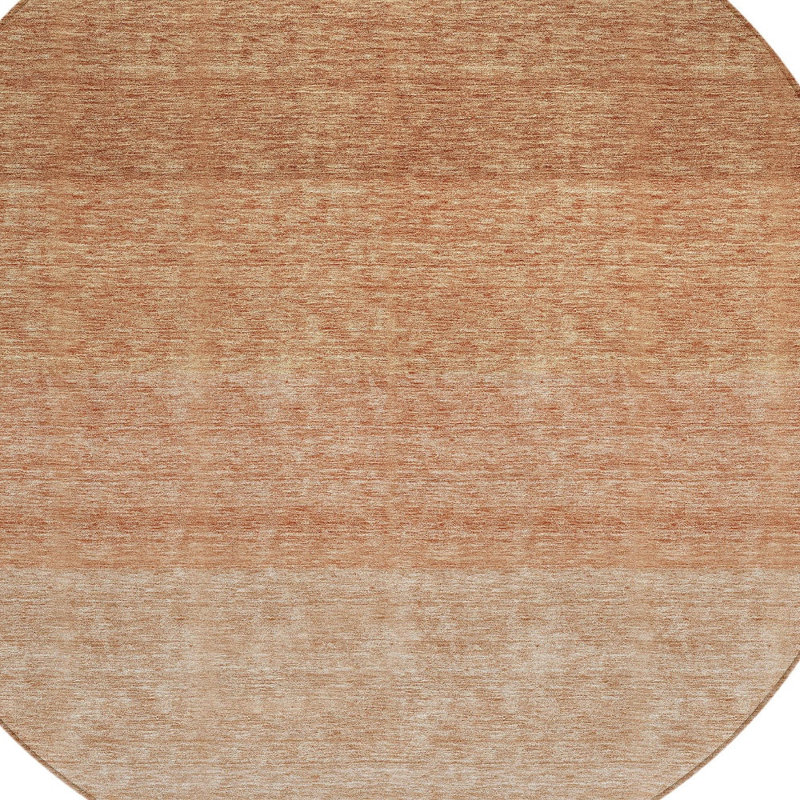 Tapis d'intérieur rond lavable dégradé 8 pi HomeRoots