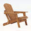 Chaise Adirondack pliante surdimensionnée en bois pour l'extérieur avec dossier et siège pré-assemblés, parfaite pour le jardin, le patio et la terrasse