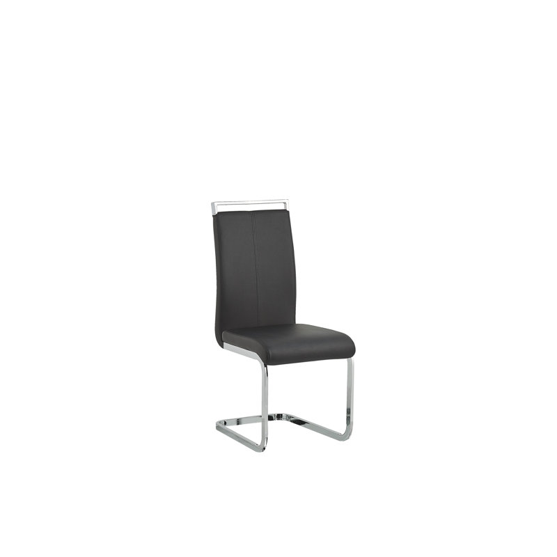 Everman Upholstered Dining Chair, Black