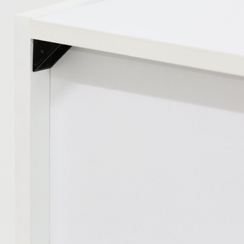 Bibliothèque standard Cannice, Vert/blanc, (5 tablettes) H 52,1 po x l 15,8 po x P 9,4 po