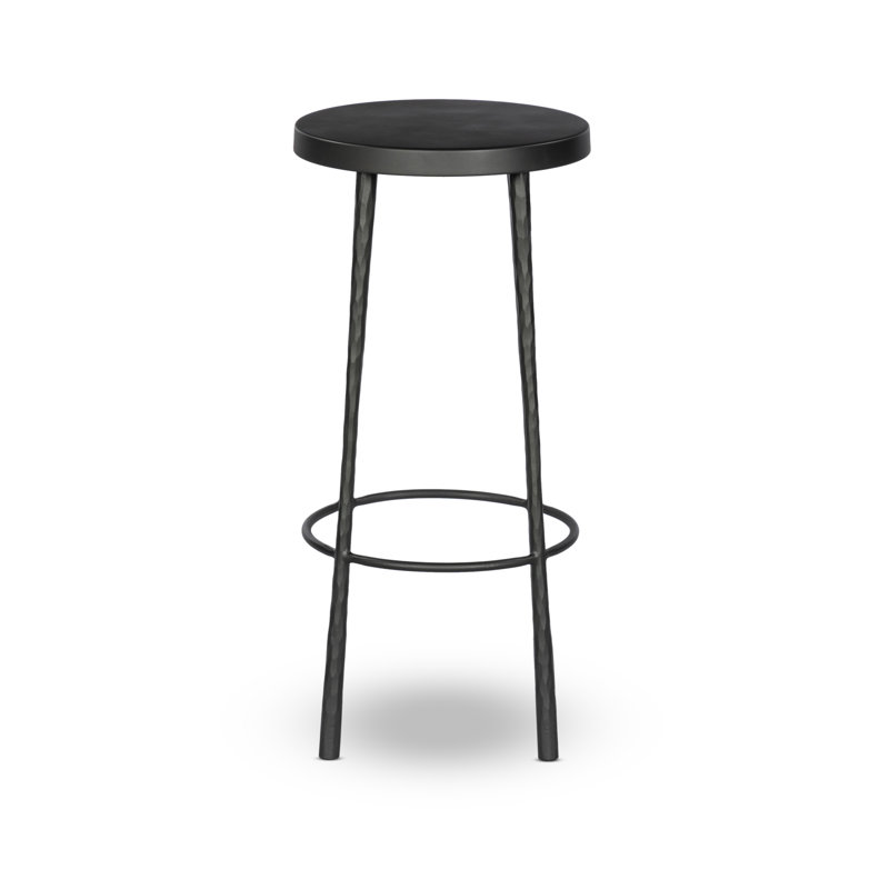 Tabouret de comptoir 26 po Moreen, Tabouret de bar (siège d'une hauteur de 30 po), Bronze industriel foncé