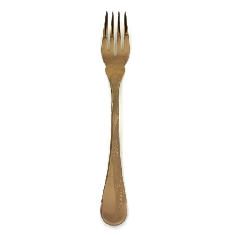 Caccia Table Fish Fork - 12 Pieces, Bronzo