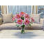 Arrangement floral pivoines dans un vase