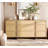 Maisonet Modern Sideboard Buffet Cabinet With 9 Drawers, Multifunctional Sideboard With Large Storage And T-Shaped Legs,  Coffee Bar Cabinet Storage Cabinet For Kitchen, Dining Living Room,-114243654