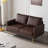 Bernardston 56.7'' Faux Leather Loveseat-100774341