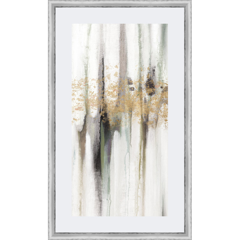 « chutes gold leaf i », reproduction d’art encadrée