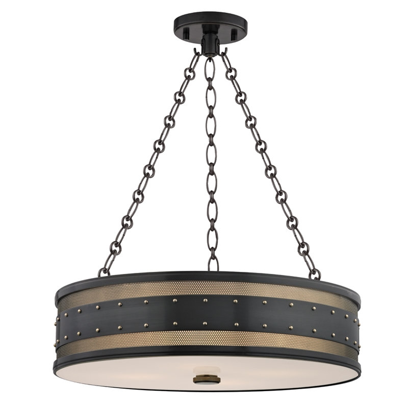 Gaines 4 - Light Drum Chandelier, Aged Old Bronze