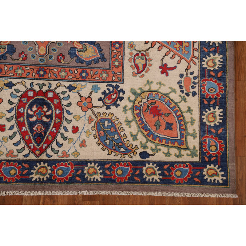 One-of-a-Kind 6'7" X 10'2" New Age Wool Area Rug in