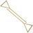 Freestanding Metal Clothes Rack 2 Tier Iron Retro Gold Portable Garment Rack