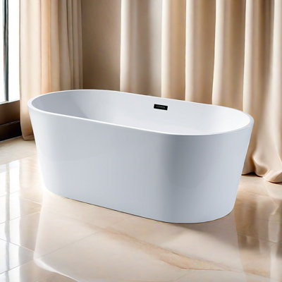 62.99'' x 31.5'' Plastic / Acrylic Bathtub