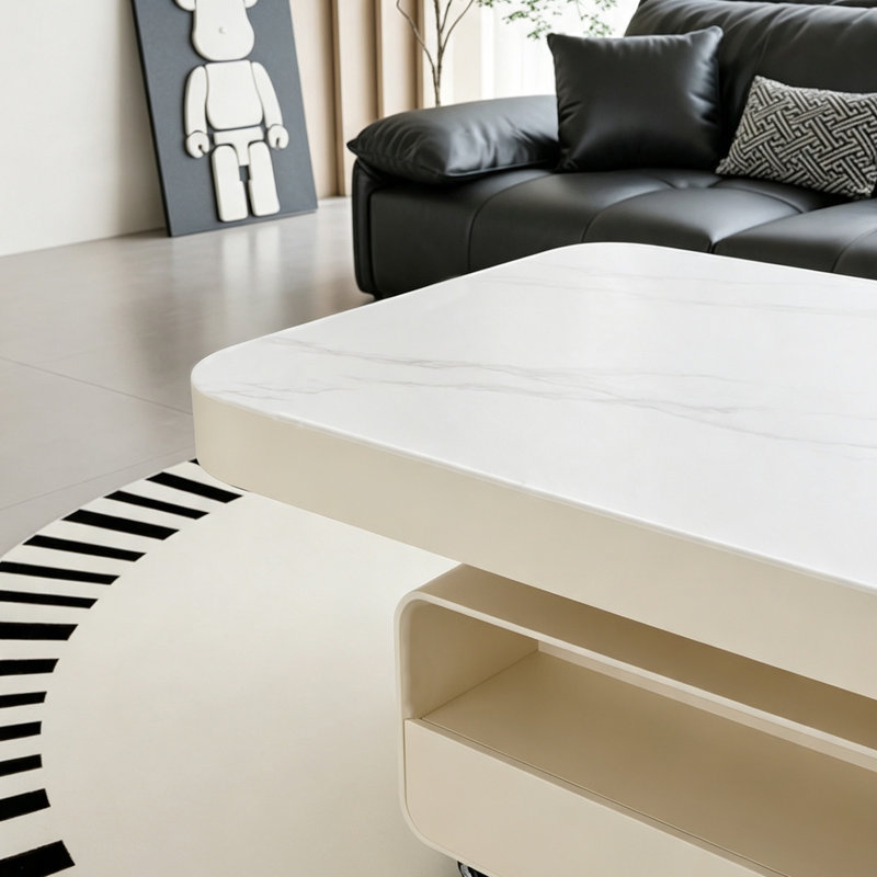 Table basse Minimalisme, Cream