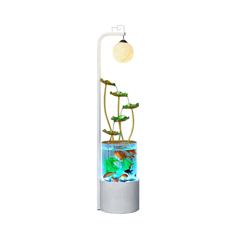 Aquarium 5-10 gallons en fer Eco moderne, Blanc