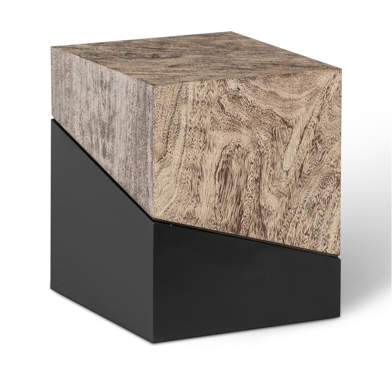 Geometry Accent Stool, Gray