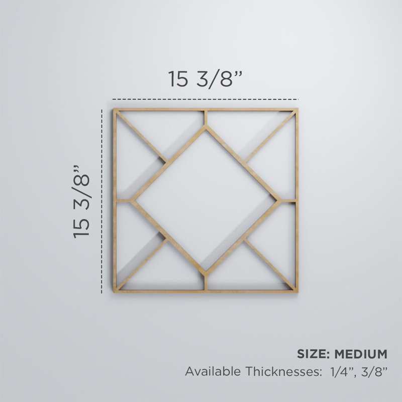 Panneaux muraux décoratifs en bois Hudson, Aulne, H 23 3/8 po x l 23 3/8 po x P 1/4 po