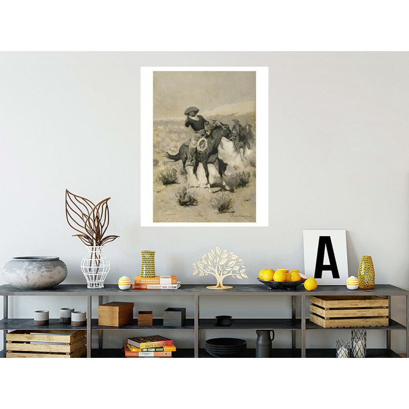 «Days on the Range (Hands Up!») »Par Frederic Remington - Impression giclée, H 40 po x l 32 po