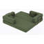 Canapé-lit convertible avec coussin cylindrique et cadre de forme fixe pour des espaces de vie multifonctionnels.-716275504