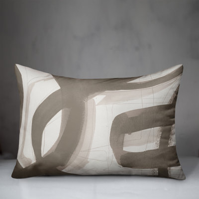 Abstract Outdoor Reversible Throw Pillow