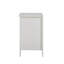 Table de chevet pour chambre à coucher avec 2 ports et prises de courant - Grand espace de rangement blanc à 3 tiroirs